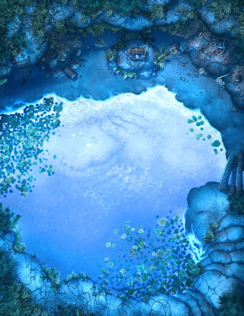 Jungle Treasure Trove map, Radiant Waters variant thumbnail
