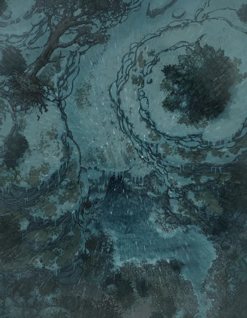 Melting Glacier map, Rain variant thumbnail