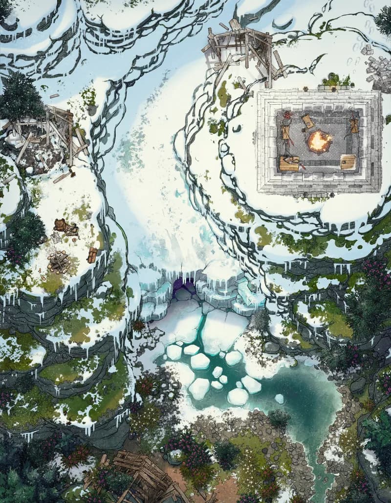 Melting Glacier map, Outpost variant thumbnail
