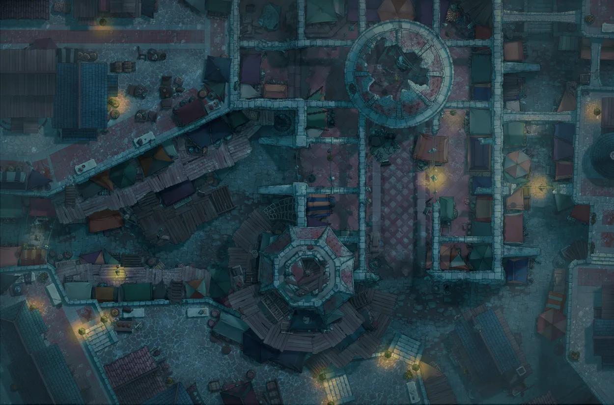 Black Market Streets map, Gloomy variant thumbnail