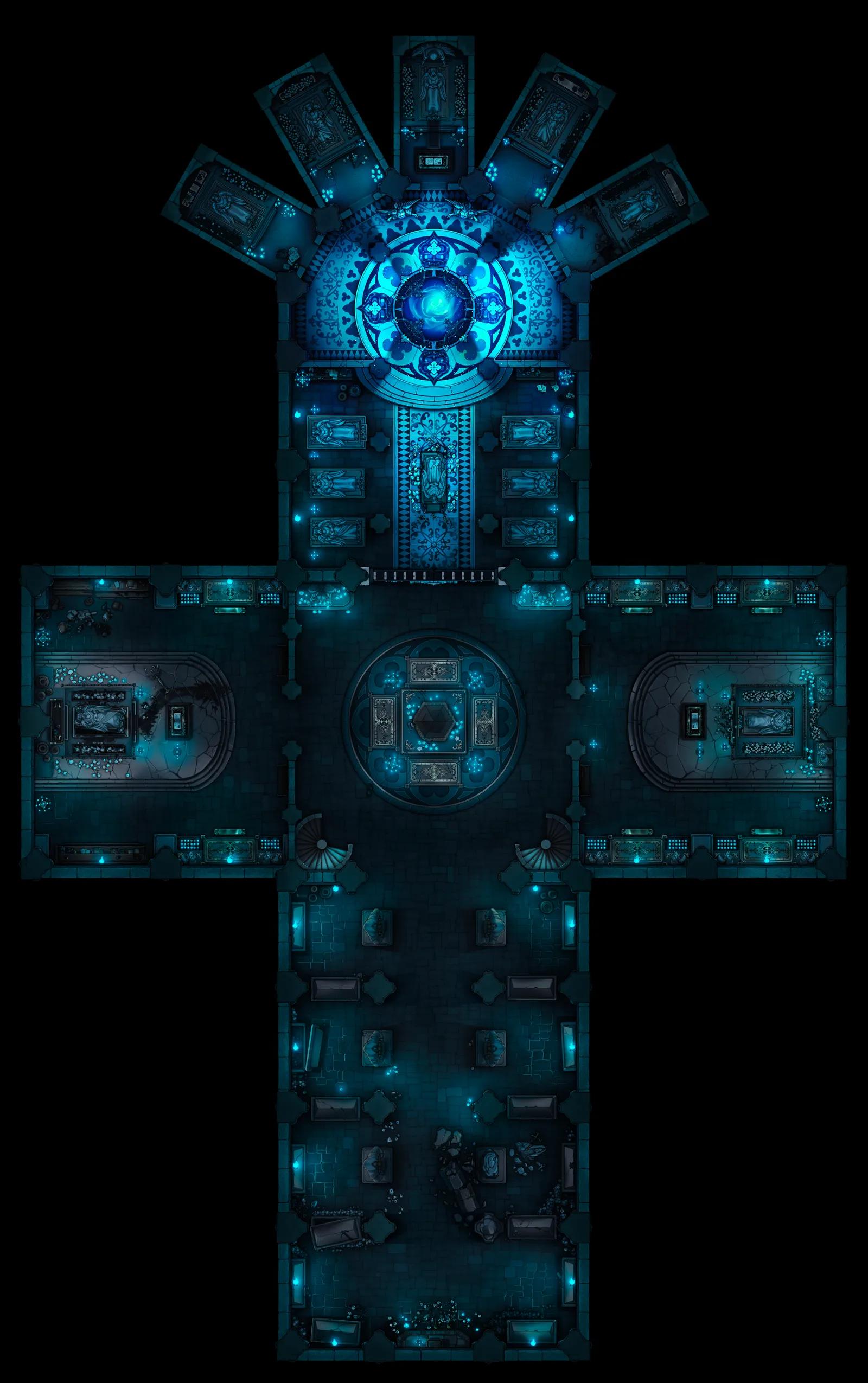Grand Cathedral Crypt map, Blue variant thumbnail