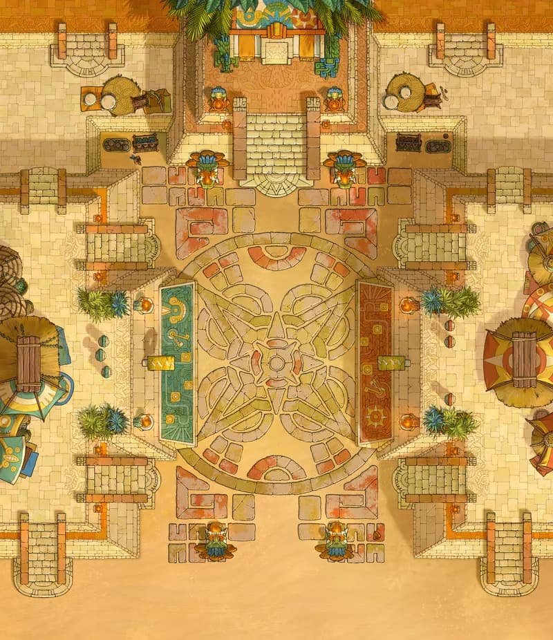 Sacred Ballcourt map, Desert variant thumbnail