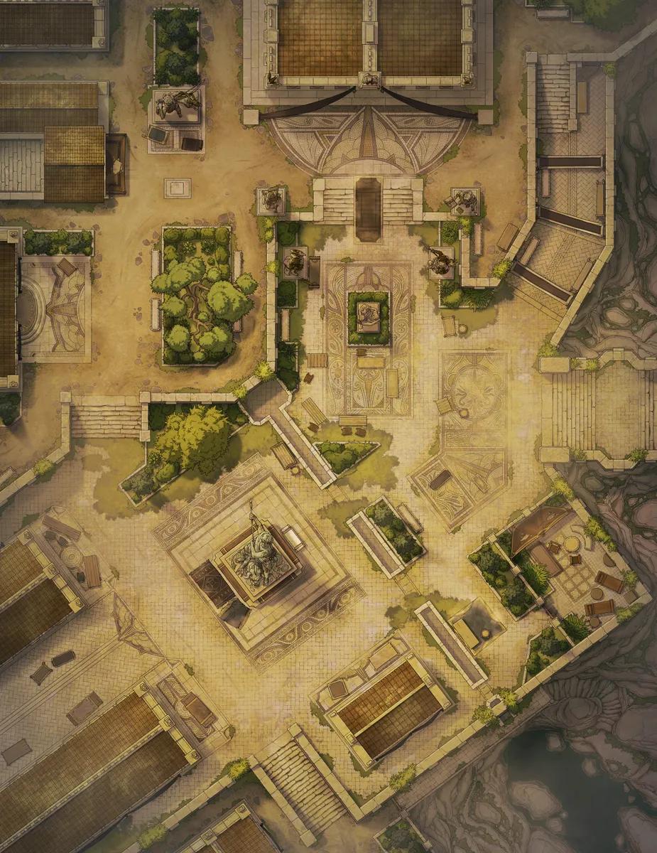 Ancient City Plaza map, Abandoned variant thumbnail