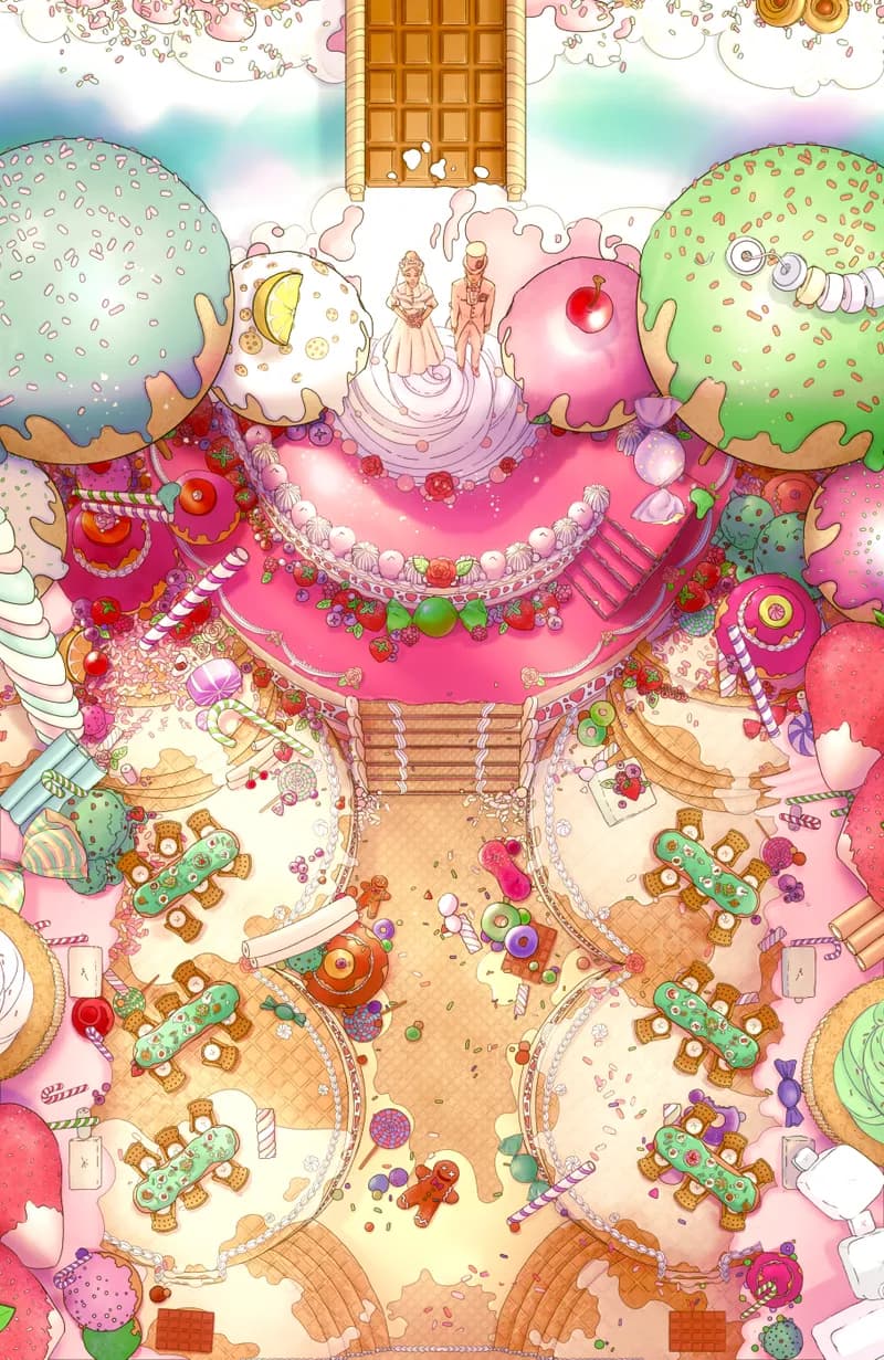 Candy Castle Banquet Hall map, Outdoor Wedding variant thumbnail