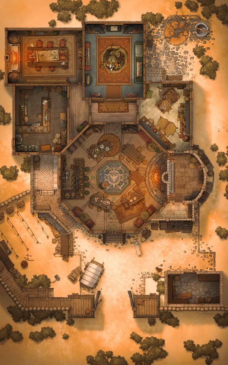 Village Hunting Guild map, Desert Day variant thumbnail