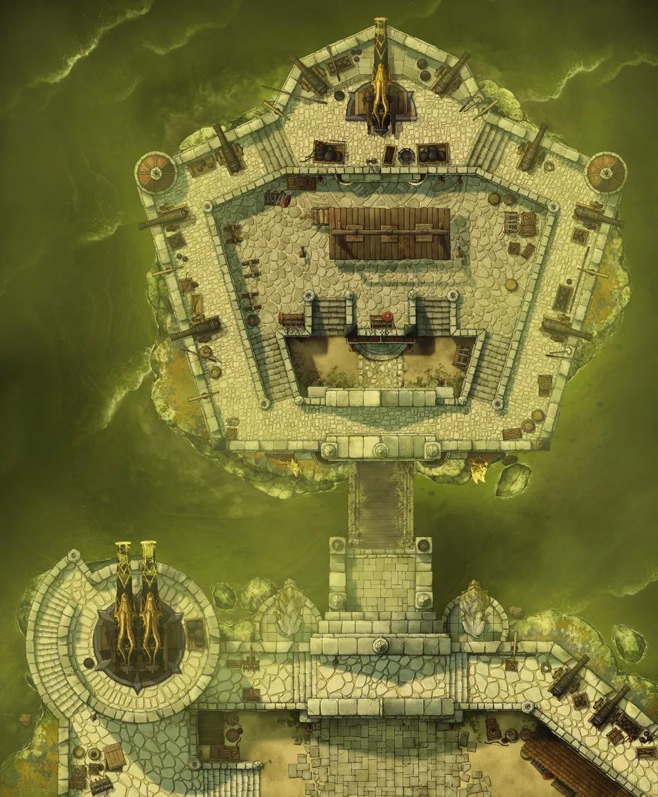Fortress Prison map, Toxic variant thumbnail