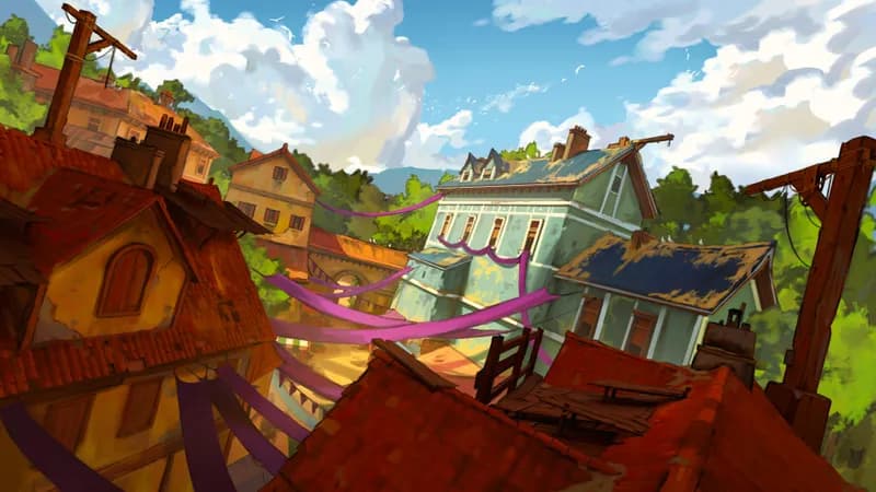 City Rooftop Chase map, Village variant thumbnail