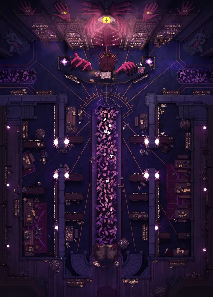 Demonic Library map, Hidden Passage variant thumbnail