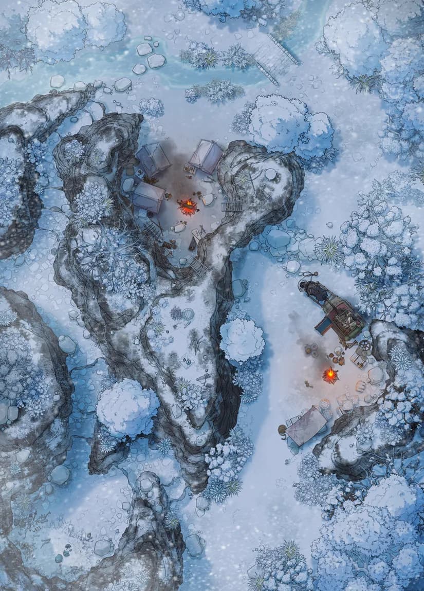 Roadside Ambush map, Winter variant thumbnail