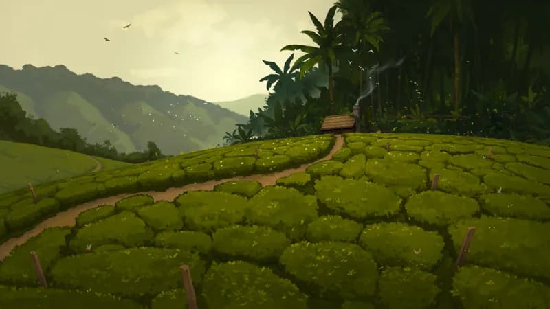 Secluded Tea Valley map, Original Day variant thumbnail