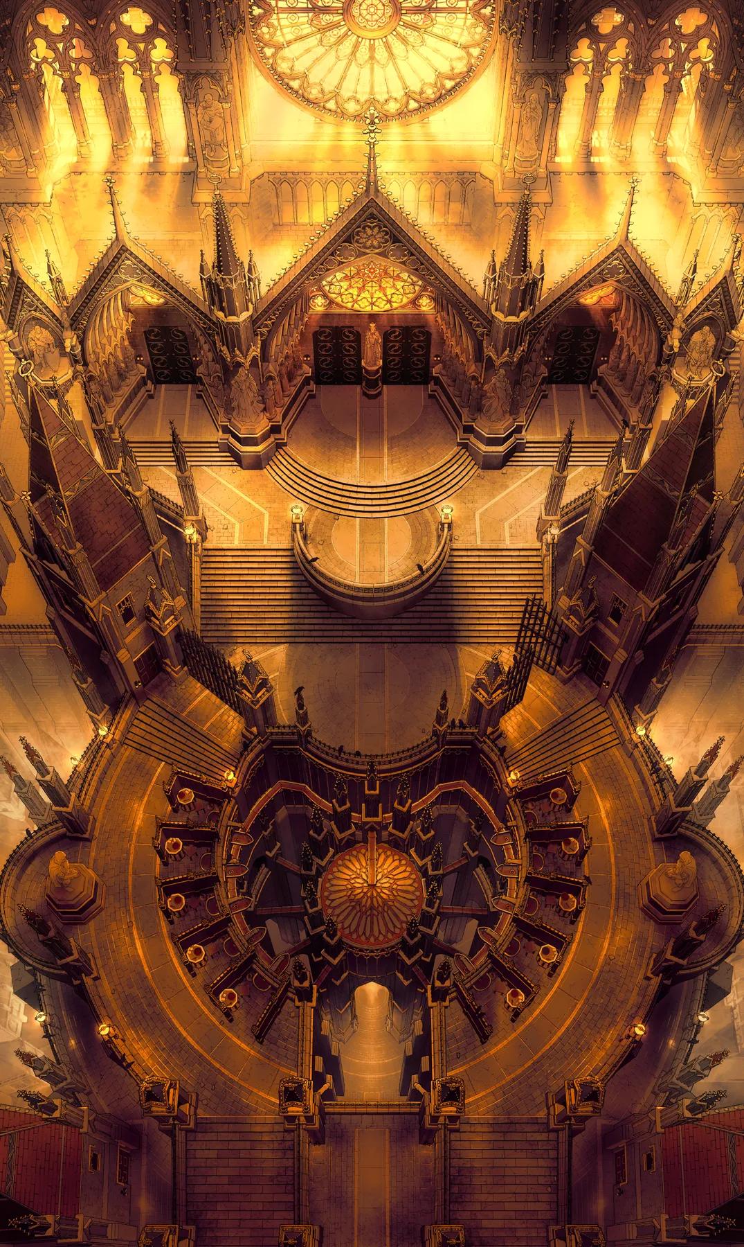 Cathedral of the Eight Exterior map, Sunset variant thumbnail