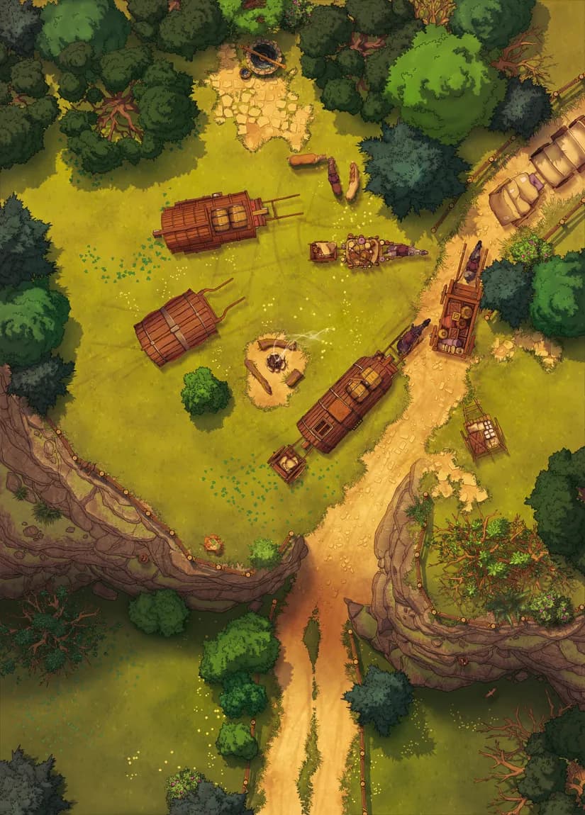 Caravan Camp map, Heading Out variant thumbnail