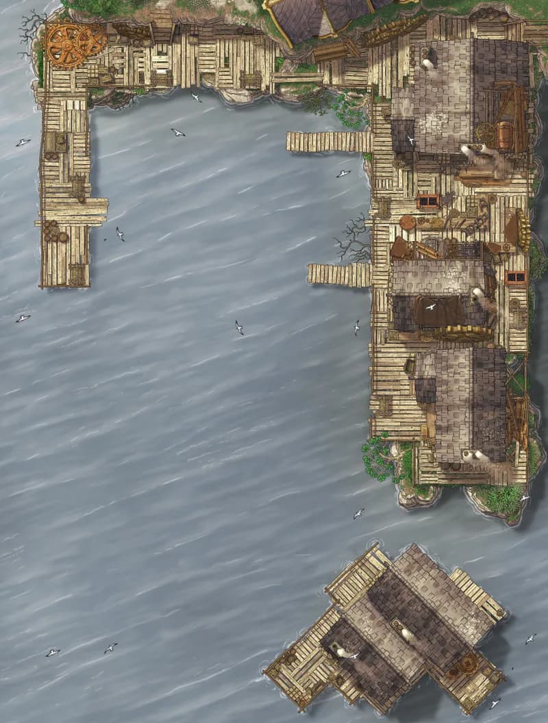 Staying Afloat map, Sea Empty Dock Day variant thumbnail