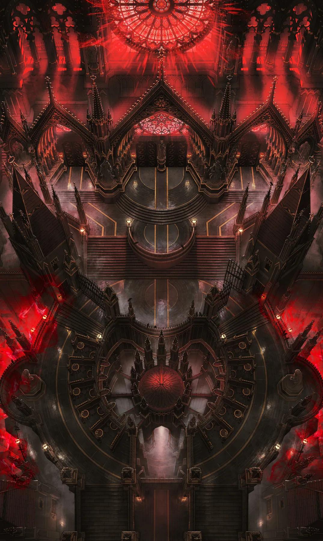 Cathedral of the Eight Exterior map, Menace variant thumbnail