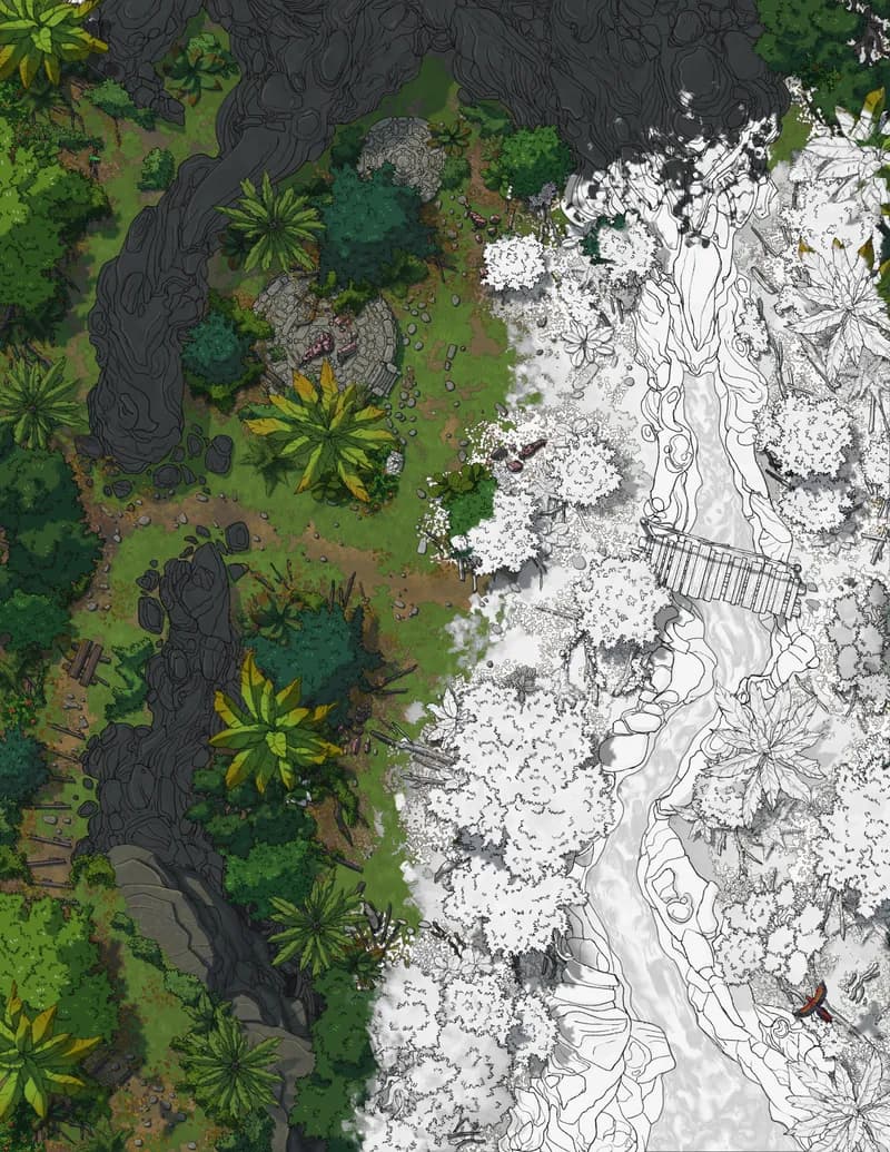 Jungle Lava Flow map, Erasure variant thumbnail
