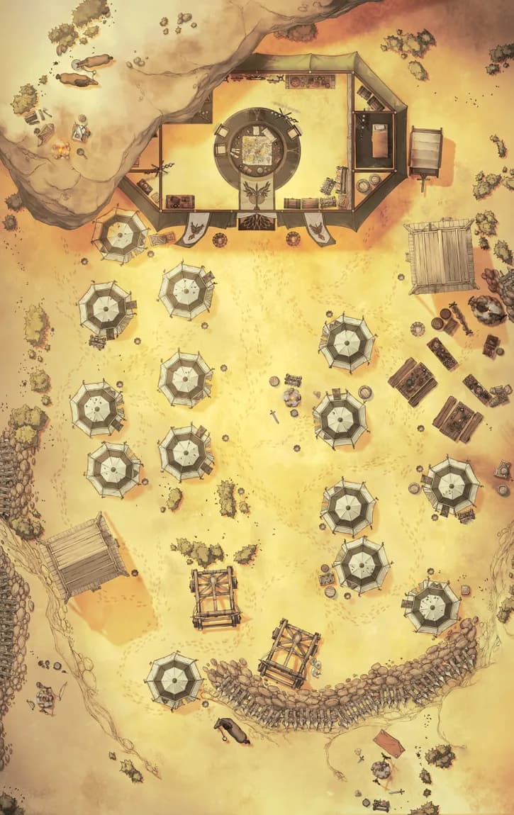 Medieval War Tents map, Desert variant thumbnail