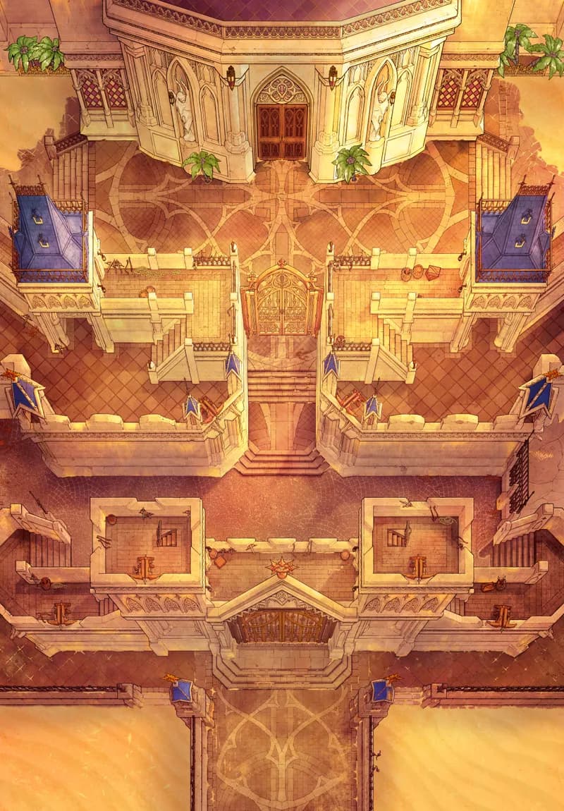 Gated Ramparts map, Desert variant thumbnail