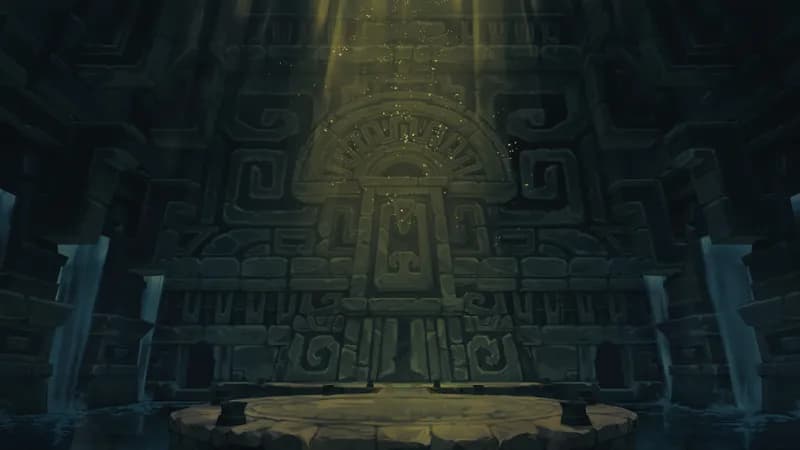 Temple of the Couatl Boss Room map, Dark Day variant thumbnail