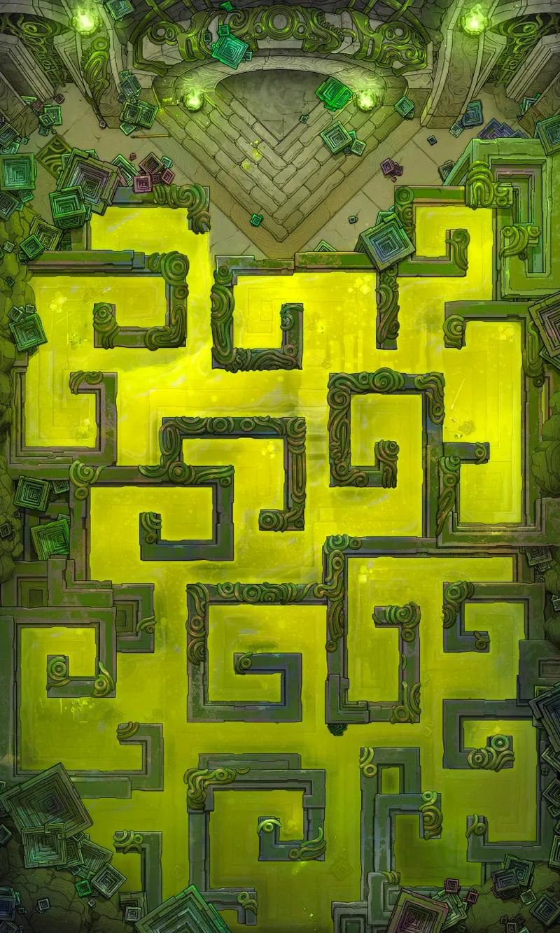 Bismuth Labyrinth map, Slime Stage 05 variant thumbnail
