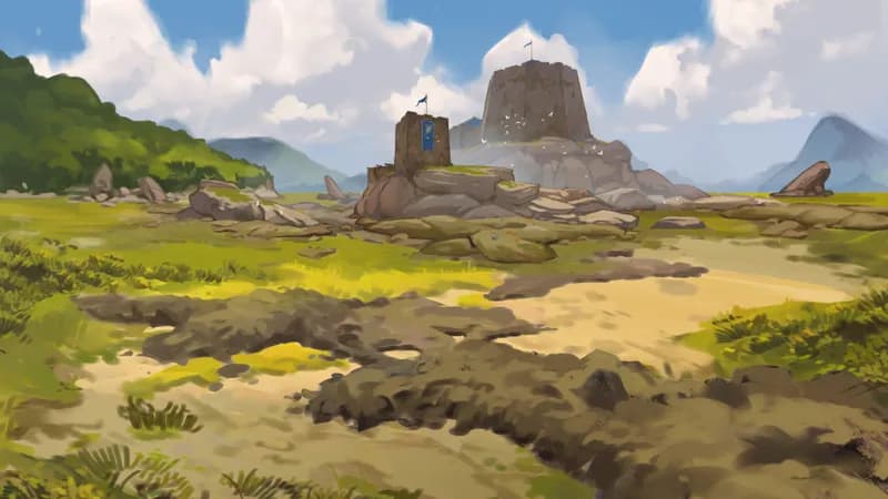 Tidal Isle Fort map, Grasslands Day variant thumbnail
