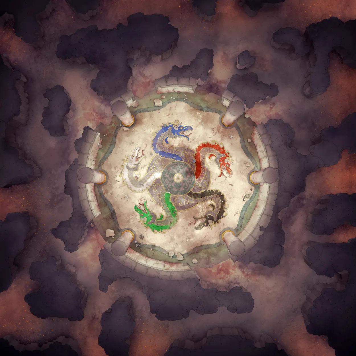 Ancient Hydra Lair map, Tiamat Day variant thumbnail
