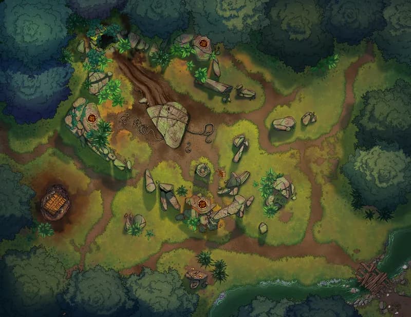 Henge Cave Entrance map, Original Day variant thumbnail