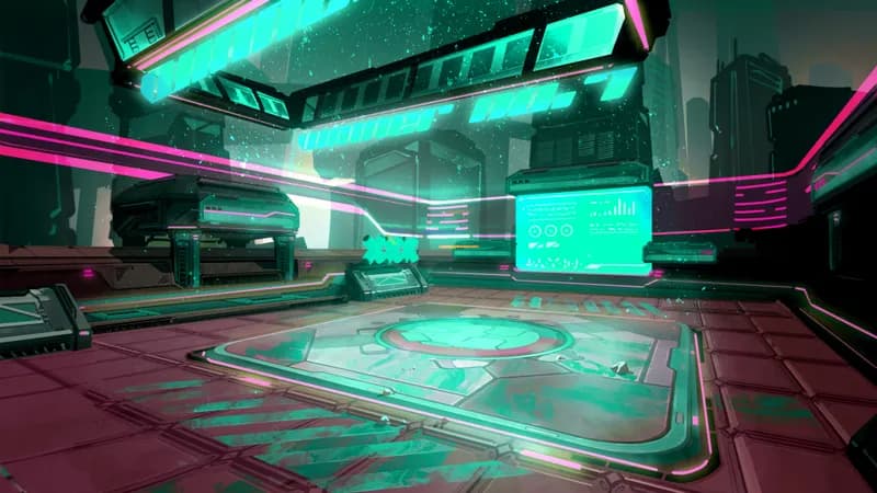 Mech Battle Arena map, Vaporwave variant thumbnail