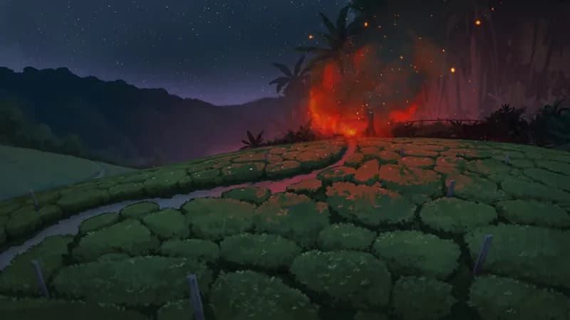 Secluded Tea Valley map, Fire variant thumbnail