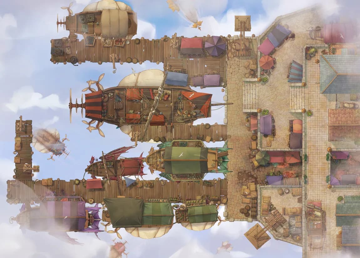 Trading Port map, Sky Port Day variant thumbnail