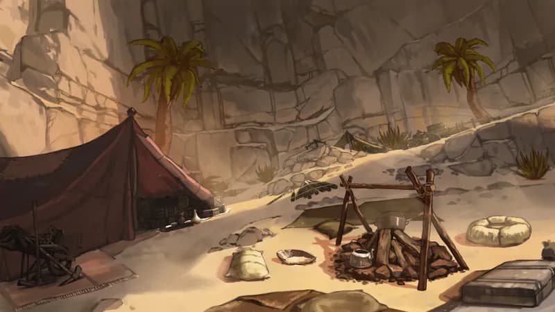 Desert Trading Camp map, White Sands variant thumbnail
