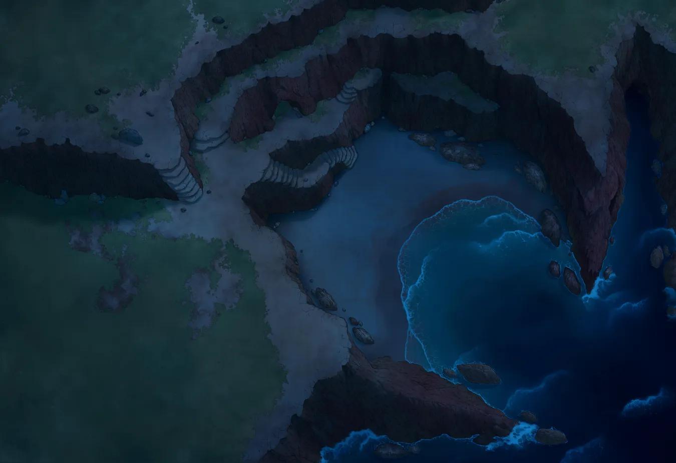 Secret Cove map, Empty Night variant thumbnail