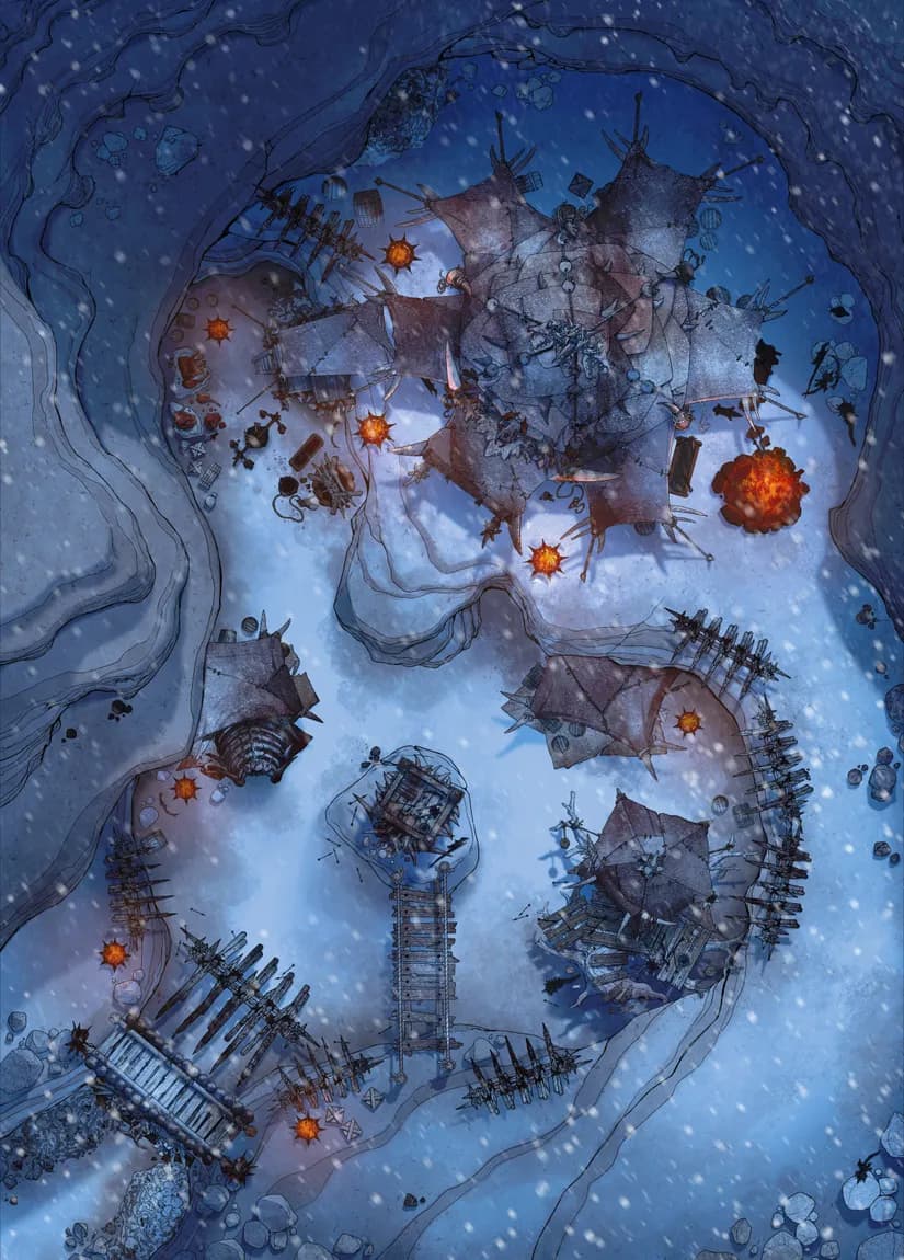 Orc Desert Camp map, Winter variant thumbnail