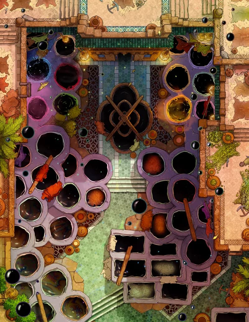 Magical Tannery map, Void Bath variant thumbnail