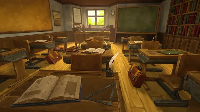 Quaint Village School map, Clean Boards variant thumbnail