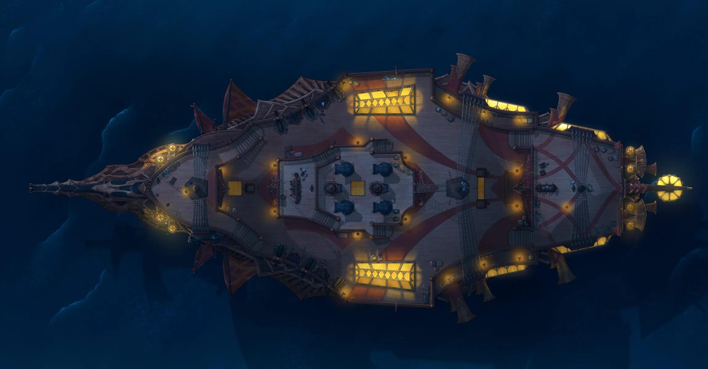 Dragon Ship Exterior map, Open Sea Night variant thumbnail