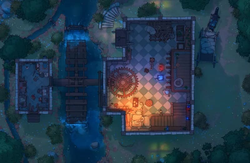 Potion Mill map, Interior Floor 01 Night variant thumbnail