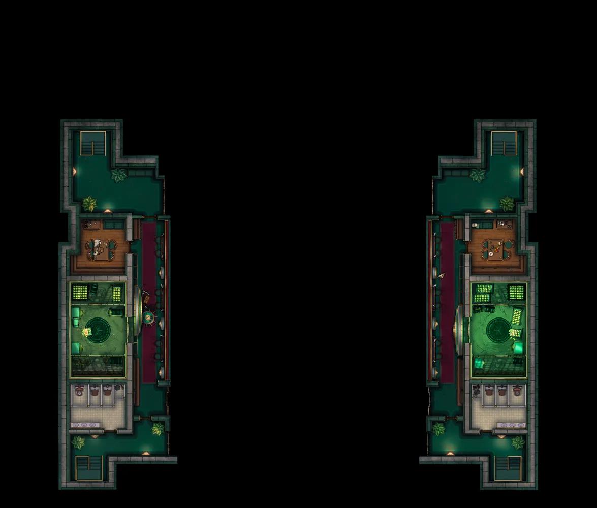 Wizard Bank Interior map, Floor 01 Deactivated Portal variant thumbnail