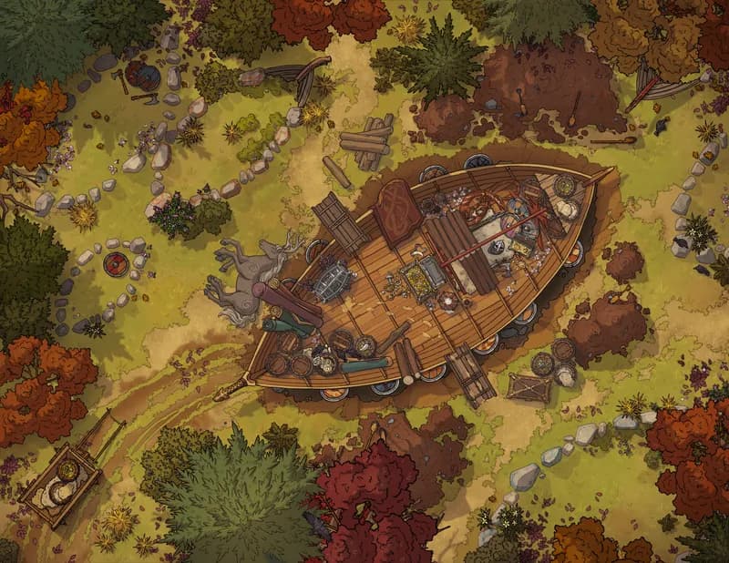 Viking Burial map, Autumn variant thumbnail
