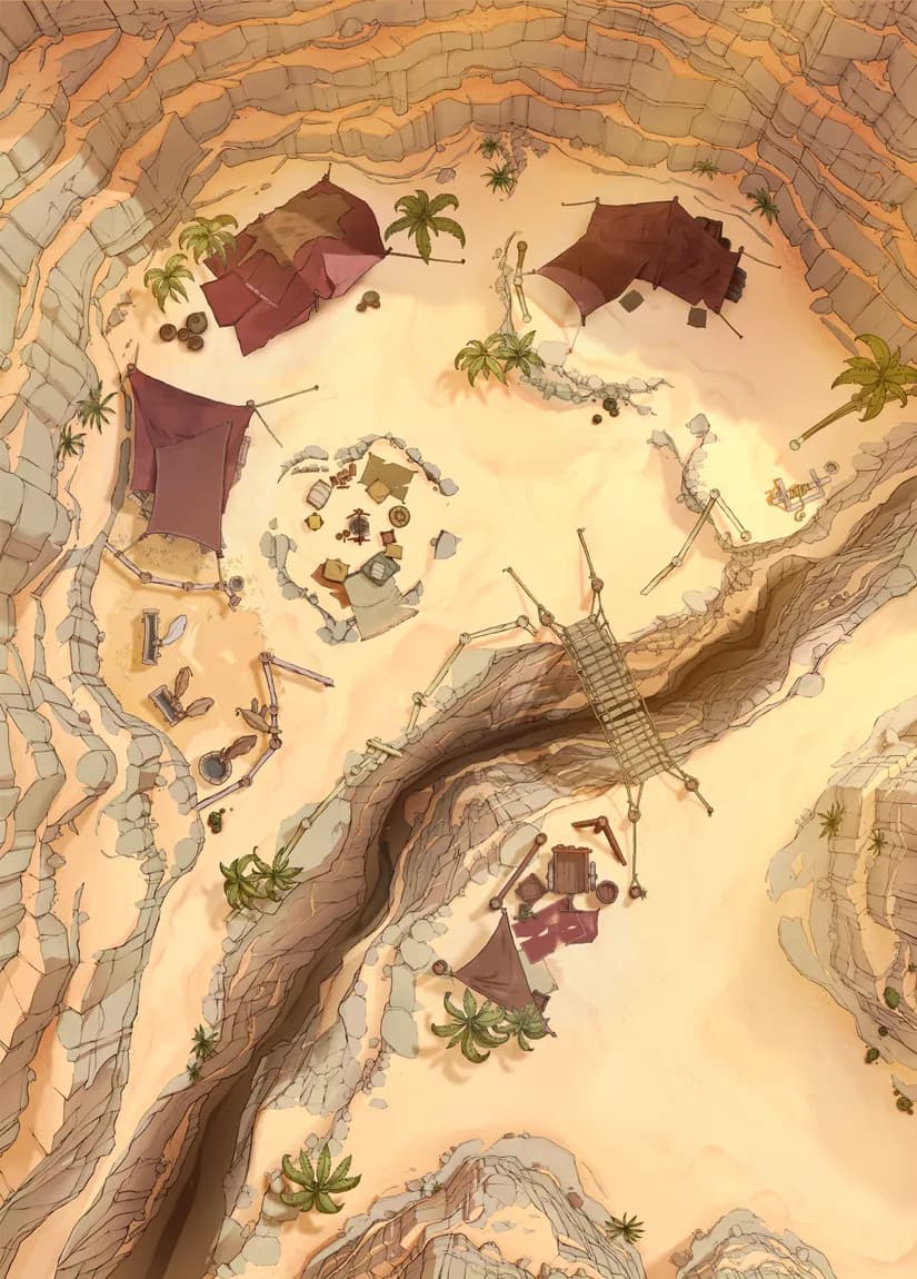 Desert Trading Camp map, White Sands variant thumbnail