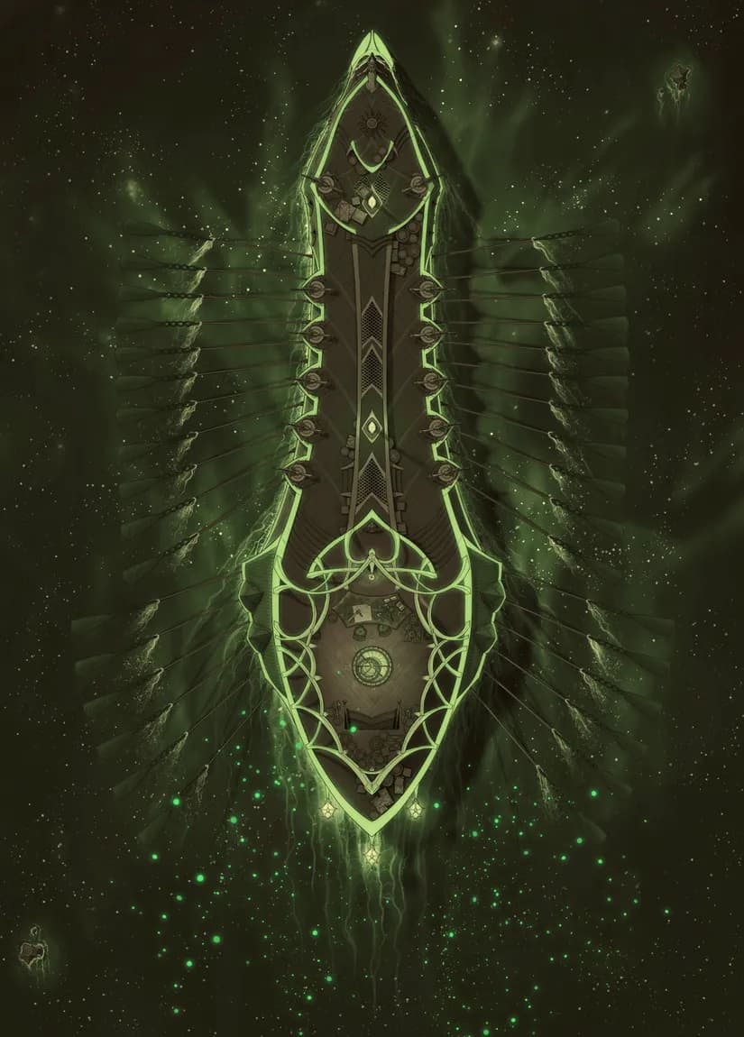 Drow Warship Interior map, Glow Top Deck variant thumbnail