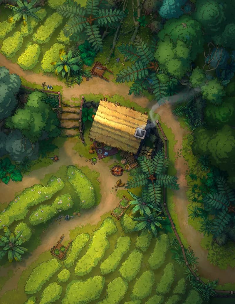 Secluded Tea Valley map, Original Day variant thumbnail