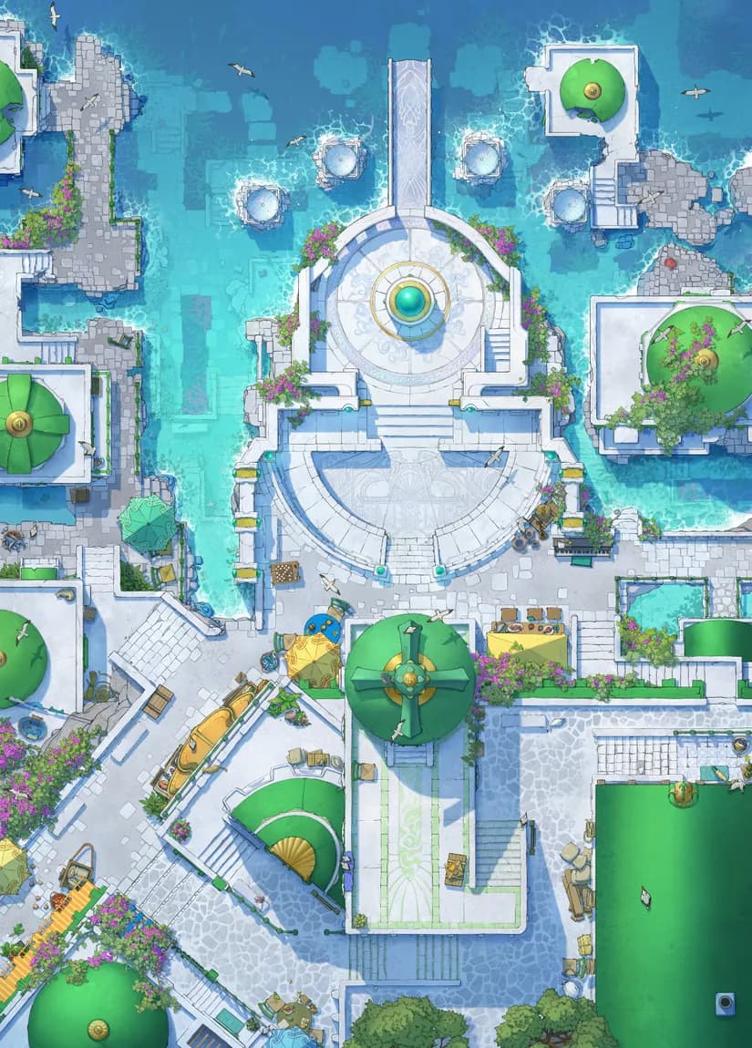 Shimmering Port map, Green variant thumbnail