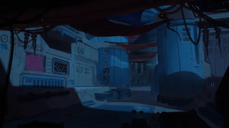 Desert City Gates map, Dark variant thumbnail