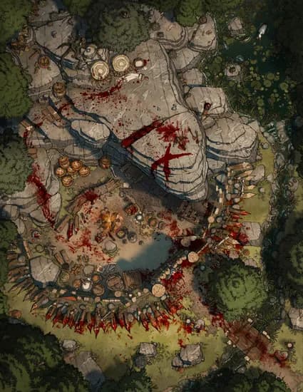 Goblin Forest Fortress map, Massacre variant thumbnail