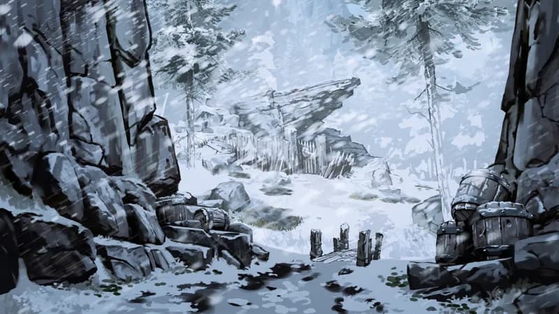 Goblin Forest Fortress map, Winter variant thumbnail