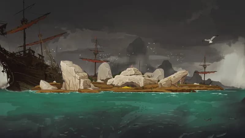 Siren's Shipwreck Shore map, Ship Anchored variant thumbnail