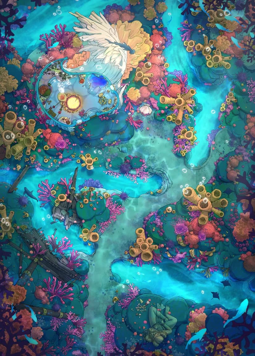 Coral Witch Cottage map, Interior Day variant thumbnail