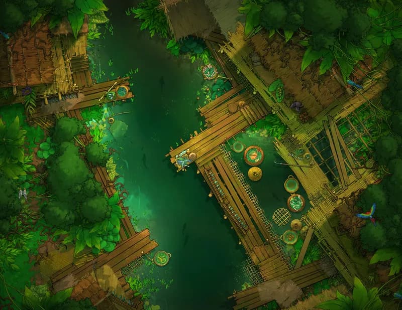 Jungle Village map, No Boats Day variant thumbnail