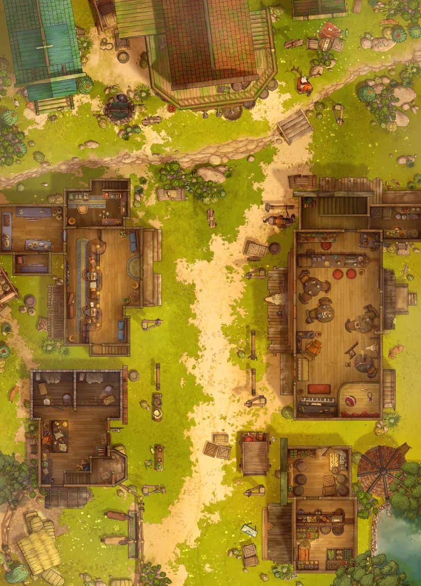 Wild West Town map, Grasslands Interior Day variant thumbnail