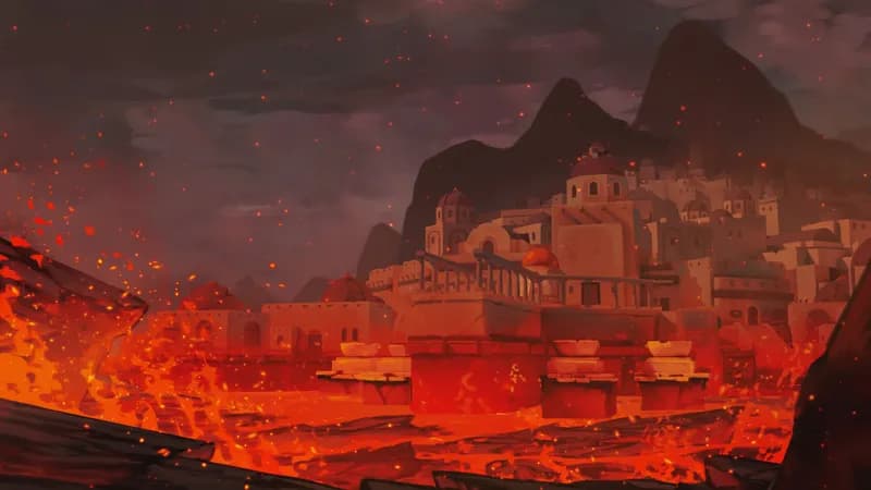 Shimmering Port map, Lava variant thumbnail